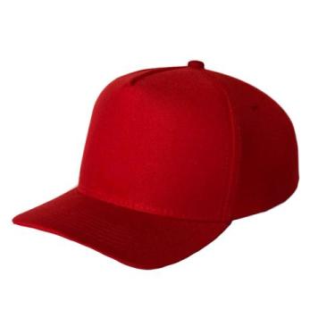Imagem de Boné Trucker Liso Aba Curva - MxCaps, Vermelho