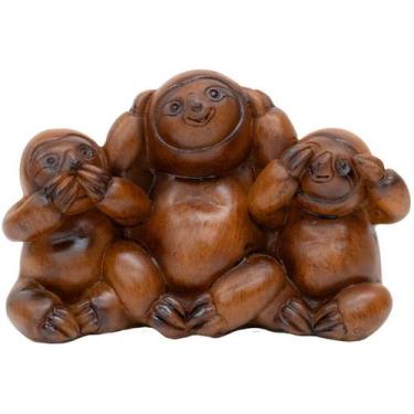 Imagem de Três Bichos Preguiça Não Vejo Não Ouço Não Falo 7.5Cm - Tascoinport