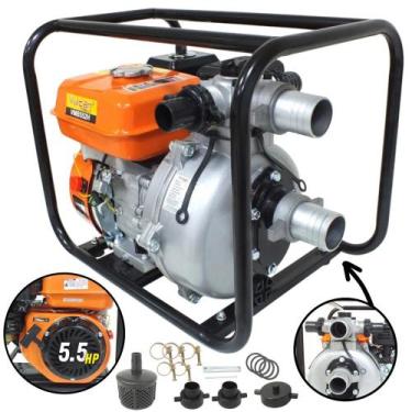 Imagem de Motobomba de Alta Pressão Vulcan VMB552H Robusta á Gasolina Para Irrig