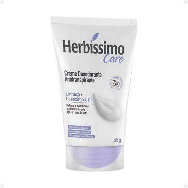 Imagem de Creme Desodorante Antitranspirante Herbíssimo Care Linhaça e Coenzima Q10 55g