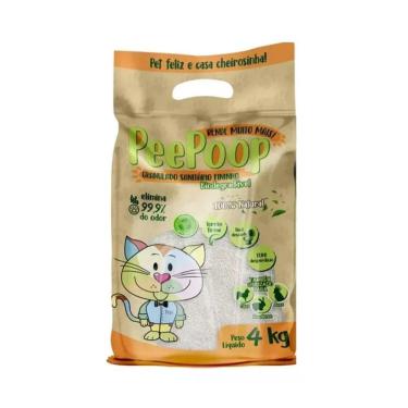 Imagem de Areia Gato Granulo Fino Mandioca 4kg Fácil Peepoop Chalesco