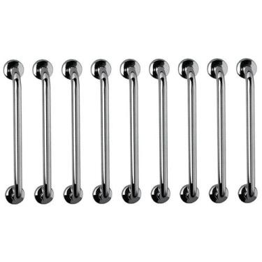 Imagem de Barra de Apoio 60cm Aço Inox Kit 9 Unidades Acessibilidade Criança Ido