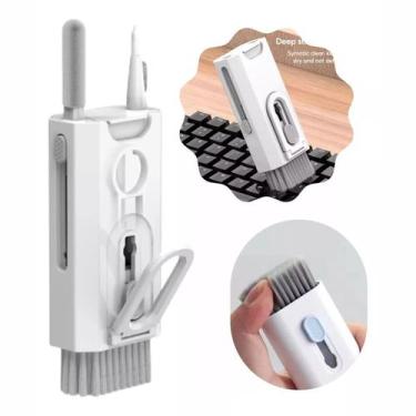 Imagem de Kit Limpeza Teclado Pc Fone Ouvido Portátil Escova Macia - TOP RIO