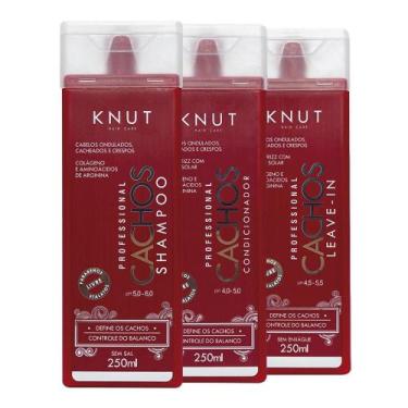 Imagem de Kit KNUT CACHOS: Shampoo 250ml + Condicionador 250ml + Leave-in 250 ml