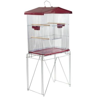 Imagem de Viveiro Dobrável Pequeno Bandeja Zincada Vermelha