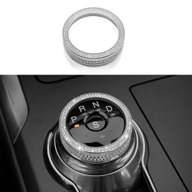 Imagem de HHLOU Acessório Bling para Ford Fusion 2017 2018 2019 2020 capa de botão de modo de acionamento peças interiores de carro cristal brilhante metal 1 peça.