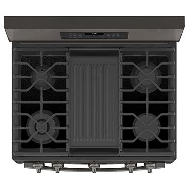 Imagem de FireFly Home Protetor de topo de fogão para fogão a gás General Electric GE, ajuste personalizado, ultrafino, reutilizável, protetor contra respingos, revestimento protetor de derramamento -