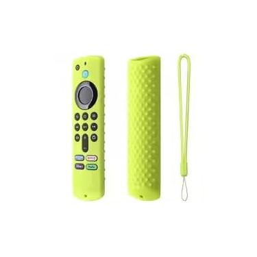 Imagem de Compatível com a tampa remota Fire-TV-Stick 4K Max/3rd Gen | Estojo de controle remoto de silicone macio com cordão | Capa protetora luminosa à prova de choque para Fire-TV-Stick 4k Max (10 cores)