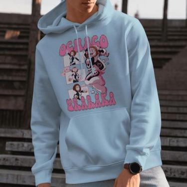 Imagem de Moletom Canguru Unissex Anime Boku No Hero Ochaco Uraraka - Abstract G