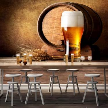 Imagem de Lcythiazole Mural de papel de parede de cerveja, decoração de arte de garrafa de cerveja, adesivo de parede de pôster de cerveja, para bar, café, restaurante, mural de papel de parede removível