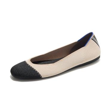 Imagem de Rothy's Tênis feminino sem cadarço The Square, rasteiras, feito de garrafas de plástico reciclado e lavável na máquina, Smoking, 43