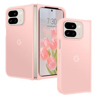 Imagem de BENTOBEN Capa dobrável para Google Pixel 9 Pro, logotipo fosco translúcido, fina, à prova de choque, antiamarela, leve, feminina, meninos, meninas, capa protetora para celular para Pixel 9 Pro Fold de