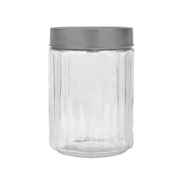 Imagem de Pote De Vidro Sleek Com Tampa Inox 1,35L Mimo Style