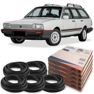 Imagem de Kit Borracha 4 Portas E Porta Malas Santana Quantum 84 a 91 - New Kar