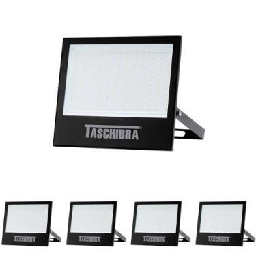 Imagem de 5 Refletor Taschibra Tr Led 150W Preto Bivolt 6500K Luz Branca, Única