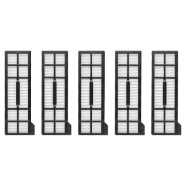 Imagem de (Pacote com 5) Filtros HEPA de substituição X10 Pro Omni compatíveis com aspirador de pó robótico Eufy X10 Pro, kit de acessórios de filtros, kit de filtros