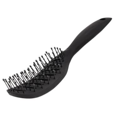Imagem de Escova de massagem para couro cabeludo para mulheres | Curly Curved Shaped Quick Dry | Design ergonômico Home Salon Styling Tools (03)
