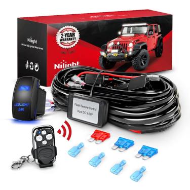 Imagem de Chicote de fiação Nilight Remote para barra de luz LED 12V 15A