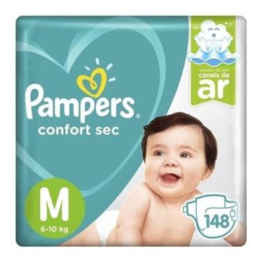 Imagem de Fralda Infantil Pampers Confort Sec Jumbo M 148un