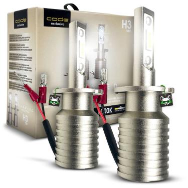 Imagem de Kit Lâmpada Nano Led Micro Edition 3000Lm 8000K Encaixe H3