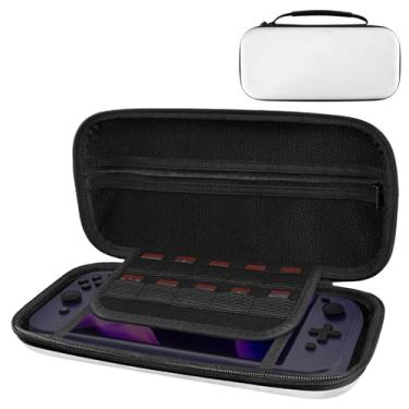 Imagem de Geekria Travel Case Compatible with Switch 2 Controller, Hard Shell Carrying Bag, Protective Storage with Internal Mesh Pocket for Charging Cable (White)