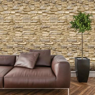 Imagem de Papel de Parede Adesivo Pedra Canjiquinha Rustica Lavável Cozinha 3 METROS