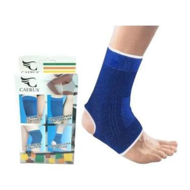 Imagem de Par De Tornozeleira Elástica Pratica De Esportes Unissex