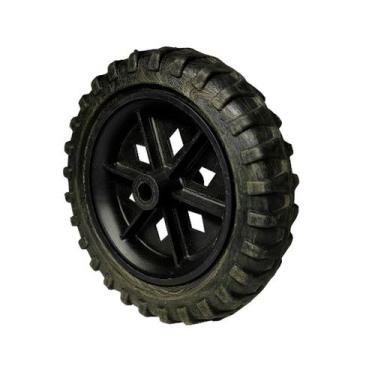 Imagem de Roda De Carrinho De Mercado Feira 100k Plástico 13,5cm - Kaori, Preto