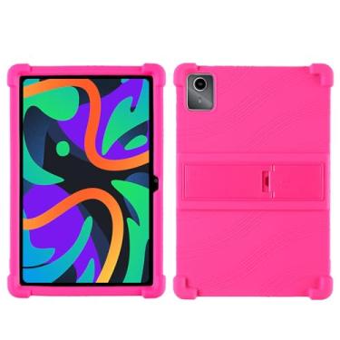 Imagem de QYiiD Capa para Lenovo Tab M11/Tab K11 LTE 11 polegadas 2024 TB330FU, capa protetora de silicone leve para crianças à prova de choque macio para Lenovo K11/Xiaoxin Pad 2024, rosa