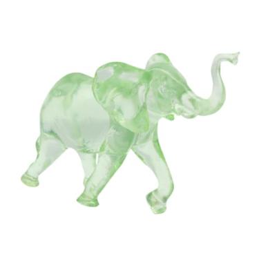 Imagem de WeiLaiKeQi Estátua de elefante elefante estatueta decorativa colecionável colecionável escultura de elefante de elefante para a sala de jantar Bookshelf