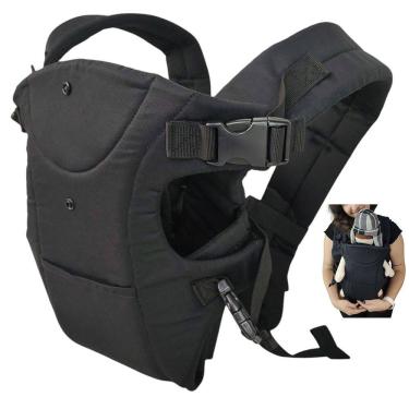 Imagem de Canguru Carregador Bebe Criança Passeio Viagem Sentado Bolso Alça Ajustavel Confortavel Macio Resistente Seguro