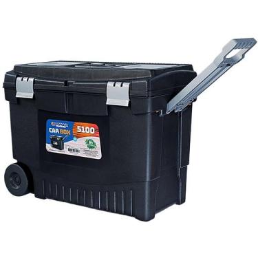 Imagem de Maleta Car Box Modelo 5100 Resistente Grande Com Rodinhas Arqplast Pre