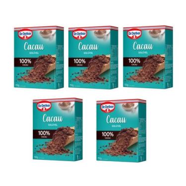 Imagem de Kit c/ 5un Cacau em Pó 100% 150g - Dr Oetker - Dr. Oetker