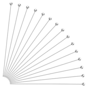 Imagem de 15 peças de palitos longos de coquetel para bebidas, palitos de aço inoxidável, espetos de coquetel reutilizáveis, palhetas de martini de metal para aperitivos de azeitonas, frutas Bloody Mary (21 cm)