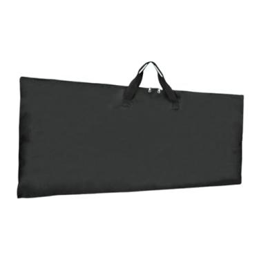 Imagem de MERIGLARE Bolsa de armazenamento com moldura em formato de x para piano eletrônico, bolsa com zíper, fácil de guardar, suporte para piano eletrônico, portátil
