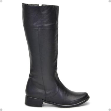 Imagem de Bota Feminina Montaria Cano Alto em Couro com Zíper na Lateral Interna (40)