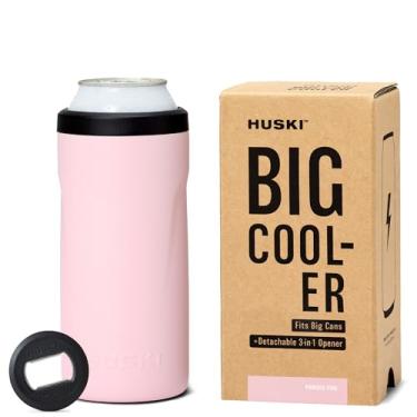Imagem de Huski Refrigerador de latas grandes | Refrigerador de cerveja e energia premium de 473 ml e 544 g com abridor 3 em 1 destacável | Isolamento triplo | Mantém latas até 10 vezes mais frias | Funciona