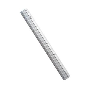 Imagem de Régua Alumínio 30cm Escolar Escritório