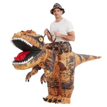 Imagem de Fantasia de dinossauro inflável GOOSH T-Rex para adultos de Halloween