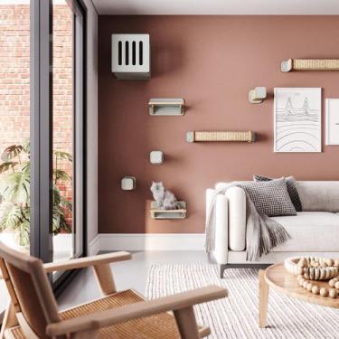 Imagem de Prateleira Para Gatos 100% MDF 38x 19x 23,5 Lion - Ferpa Design