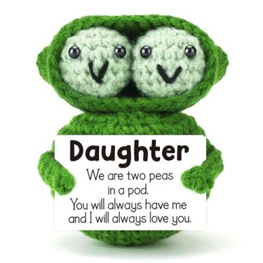 Imagem de LEJIAJINW Funny Peas Mother Daughter Gifts, Birthday Gifts from Mom Dad for Kids Teens Adults Bonus Daughter in Law, Small Cute Stuff Things,Graduation Thanksgiving Christmas Ideas