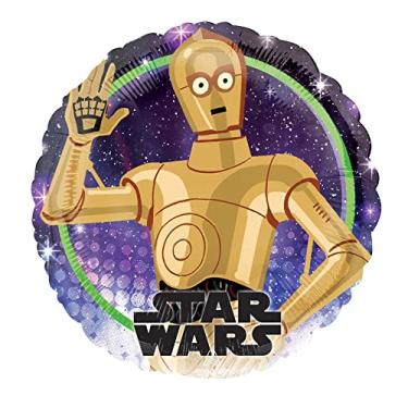 Imagem de balões Std Star Wars Galaxy C3P0