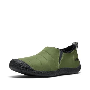 Imagem de KEEN Pantufa masculina de lã Howser, Bronze verde/preto, 46