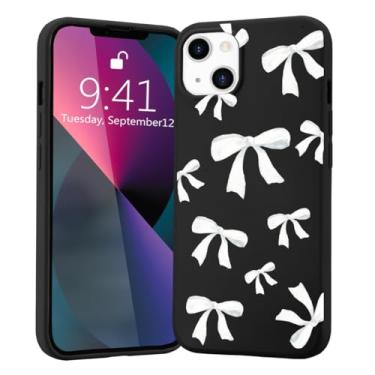 Imagem de CozyNestCY Capa fofa com laço Kawaii para iPhone 15 Pro Max, design de meninas bonitas, capa de telefone de silicone macio, capa protetora estética para mulheres e meninas, capa fina de borracha gel