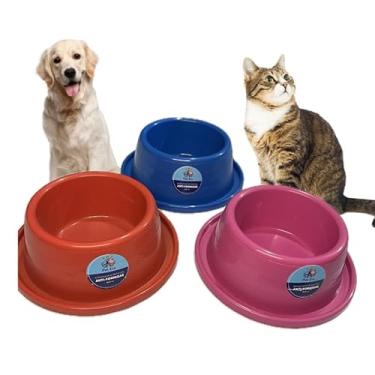 Imagem de Bebedouro para Cães e Gatos Grande Porte, Pote de Água Alto Antiformiga, Comedouro Resistente e Durável, Ideal para Pets, Cachorros, Gatos, Filhotes, Plástico Forte, Fácil de Limpar (Azul, Único)