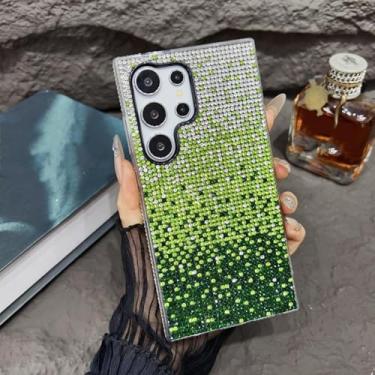 Imagem de MVVKKY para Samsung S24 Plus Luxury Gradient Full Case Bumper Shockproof Pc Cover (para Samsung S24 Plus/JB Green)
