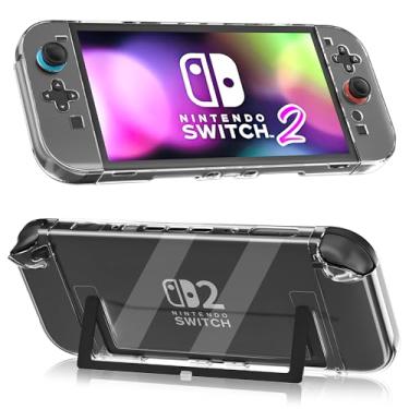 Imagem de Clear Case for Nintendo Switch 2 (2025), FANPL Protective Cover for Switch 2 and Joy Con Controller - Strong and Durable, Not Easy to Fall Off