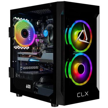 Imagem de CLX - SET Gaming Desktop - Intel Core i5 14400F - 16GB de memória DDR5 5600 - GeForce RTX 4060 - 1TB NVMe M.2 SSD - Preto-TGMSETRTA4203BM