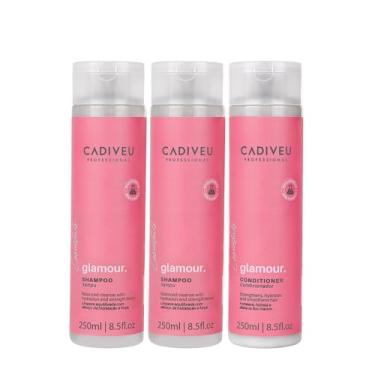 Imagem de Kit Cadiveu Profissional Essentials Glamour Shampoo Extra e Condicionador (3 produtos)