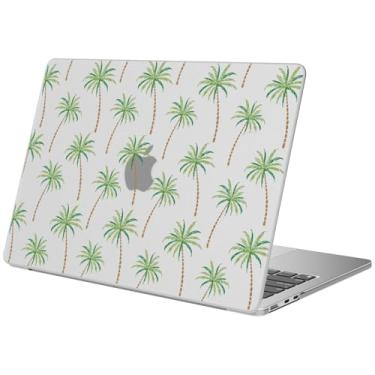 Imagem de BlHMCASE Compatível com MacBook Air de 15 polegadas 2025 2024 2023 versão M3 A3114 M2 A2941, capa rígida protetora de palmeira fofa para Mac Air 15